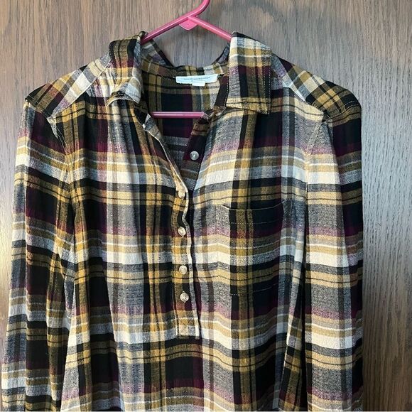 beachlunchlounge plaid button up shirt - Picture 2 of 6